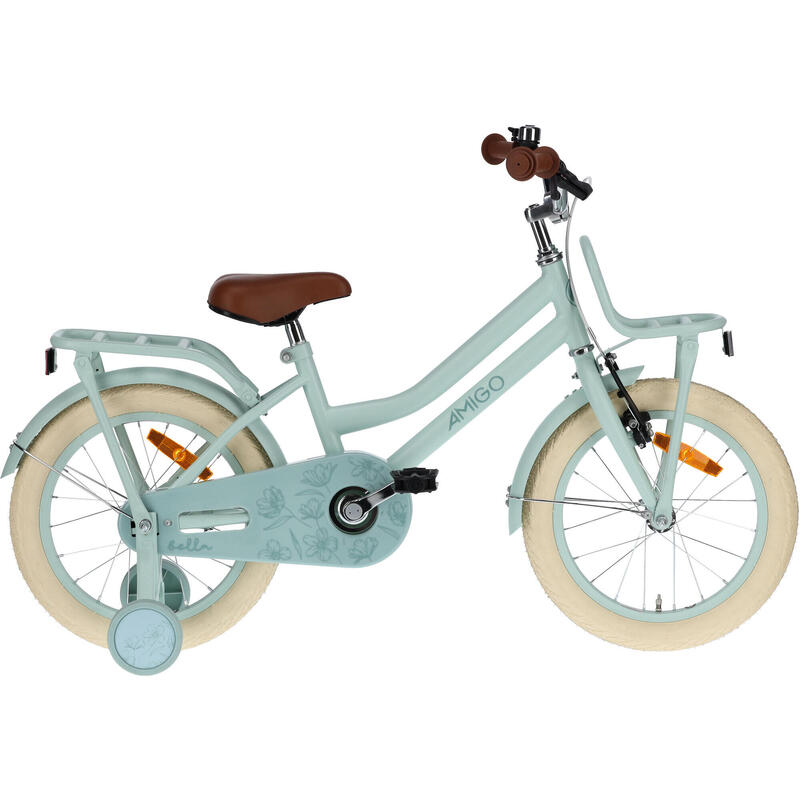 AMIGO Vélo fille Bella 16 Pouces 26 cm Fille Frein à rétropédalage Vert