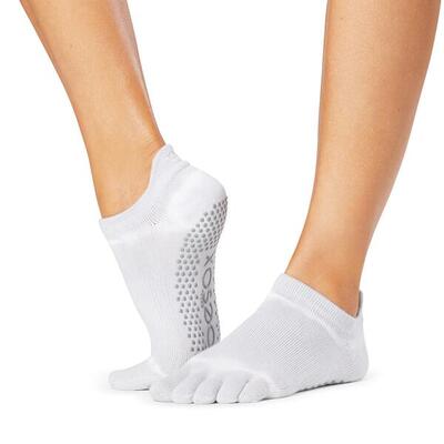 Toesox yoga no-show grip socks teensokken - lichtgrijs - gripsokken