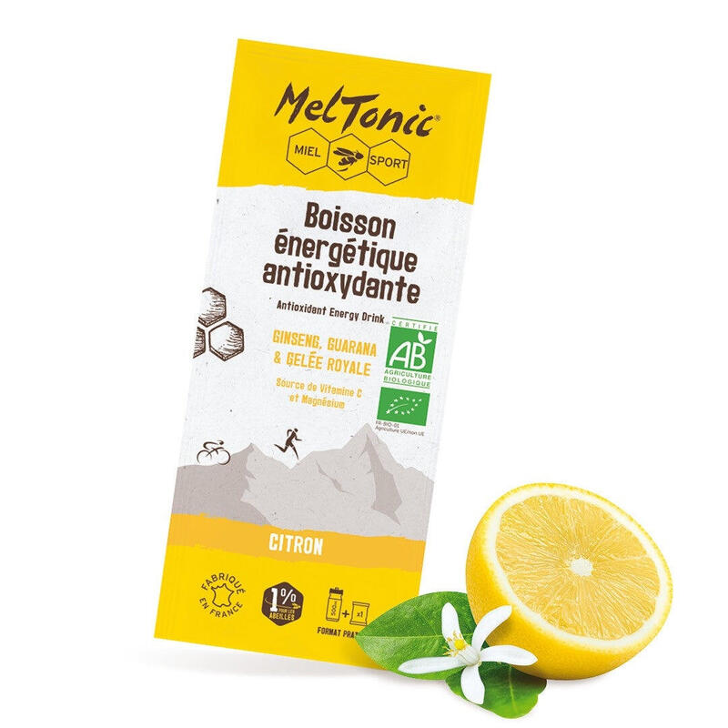 Boisson énergétique Bio Citron Meltonic Pack de 6 sachets