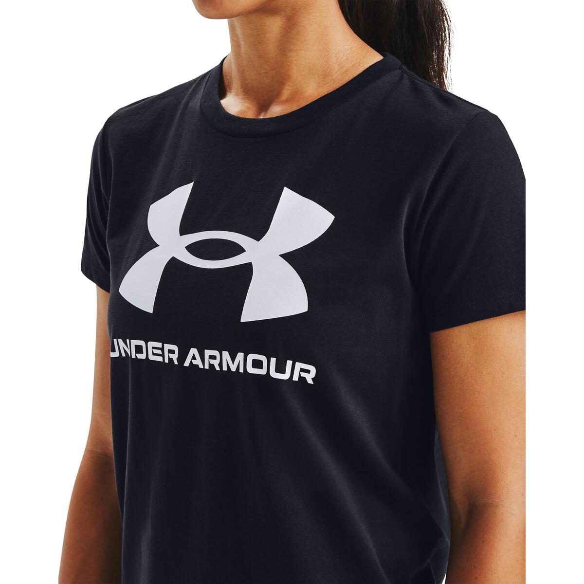 Hemden universeel voor vrouwen Under Armour Live Sportstyle Graphic SS 6/6