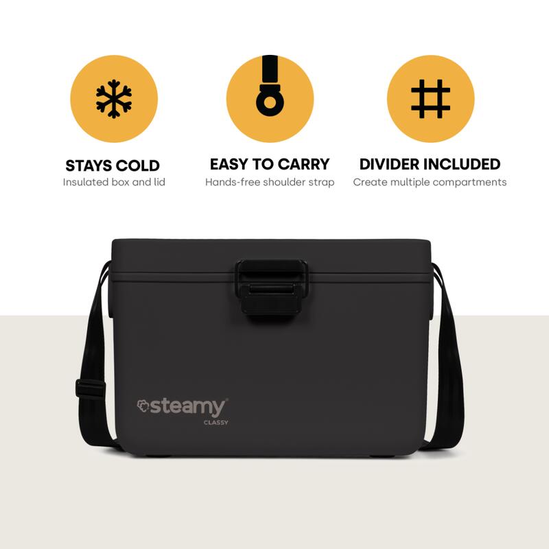 Steamy Classy 12 Frigo Portatile Passivo Raven Black 12 Litri