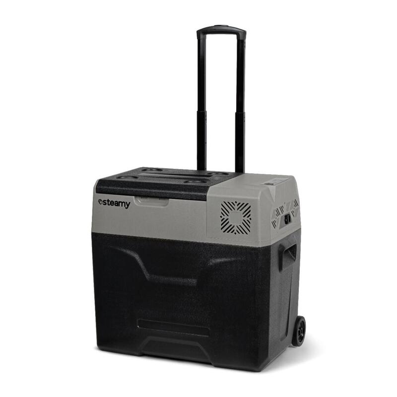 Steamy-E Single Zone Nevera Portátil Eléctrica con Ruedas, 47L
