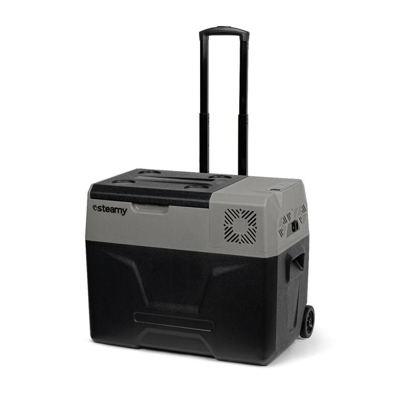 Steamy-E Single Zone Nevera Portátil Eléctrica con Ruedas, 39L