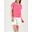 T-shirt manches courtes Femme - ADINATEE Fuschia