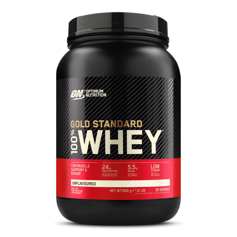 Optimum Nutrition - Whey Sans Arôme - Gold Standard 100% Whey Natural - Saveur Neutre - Isolat De Whey - 900 G - Decathlon