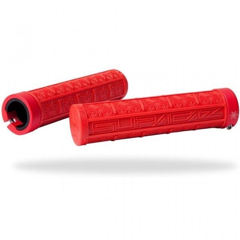 Punhos de silicone Grizipz ciclismo Vermelho SUPACAZ