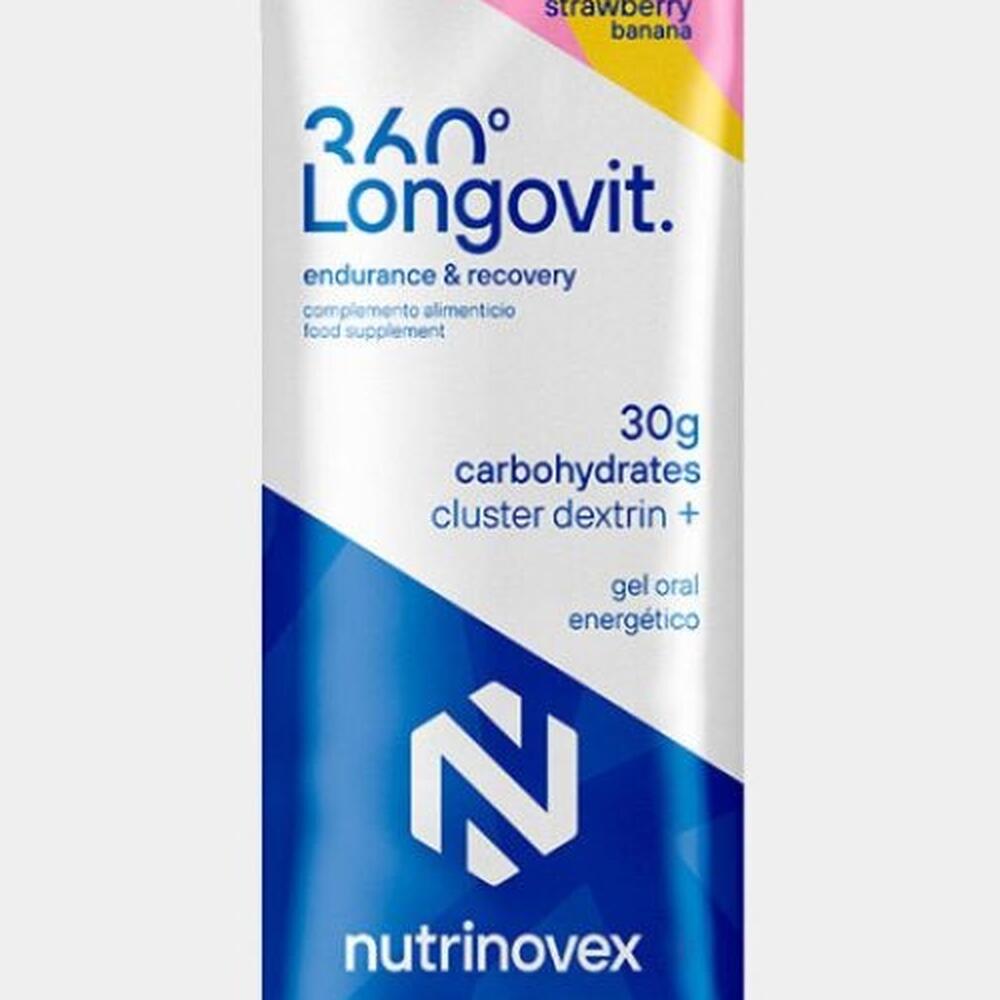Gel energético Longovit 360º Gel - Fresa y Plátano Nutrinovex 2/2