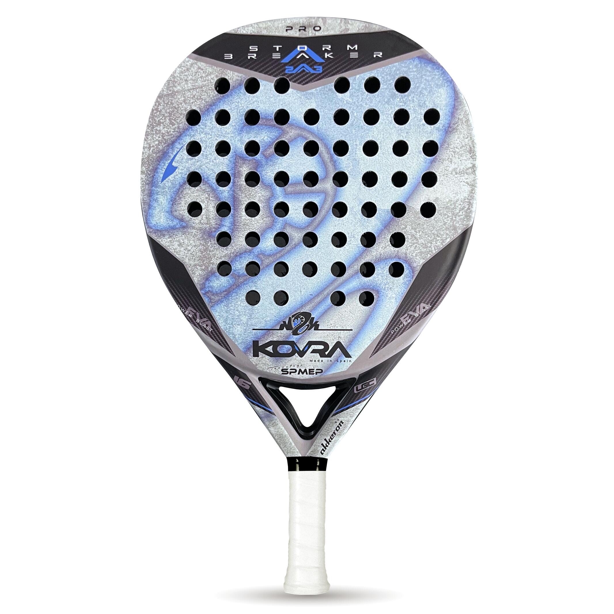 Raquete de padel adulto akkeron storm breaker – pro 23