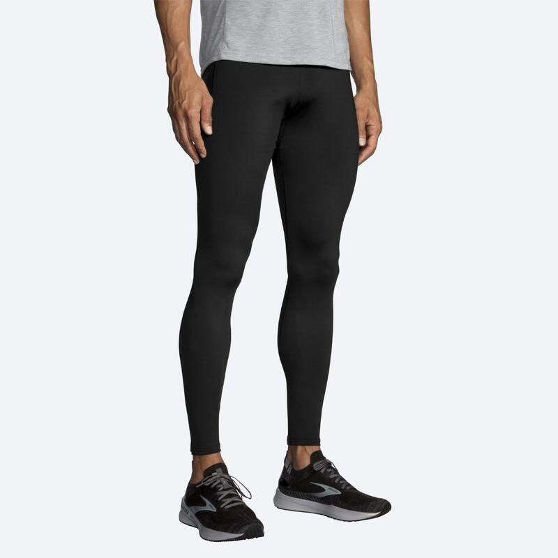 Collants de corrida Fonte Tight homens preto corrida Preto Brooks