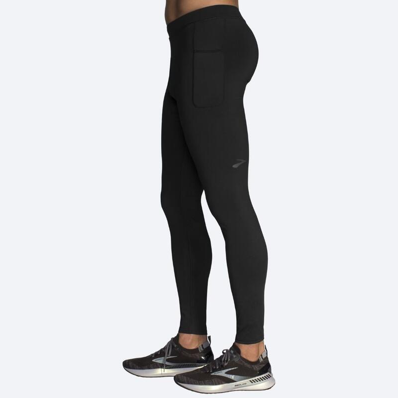 Collants de corrida Fonte Tight homens preto corrida Preto Brooks