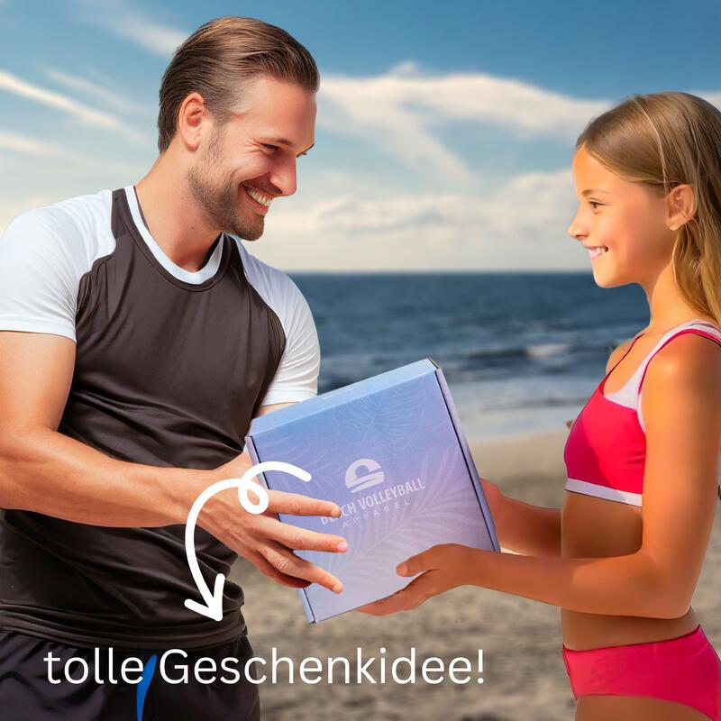 Beachvolleyball SunSetter, offizielle Größe, handgenäht, robust und wasserdicht