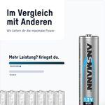 ANSMANN Akku AAA Micro 800 mAh 1,2V NiMH - 6 Stück, wiederaufladbar mit maxE