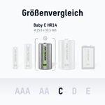 Baby C Akku 2500 mAh Geringe Selbstentladung