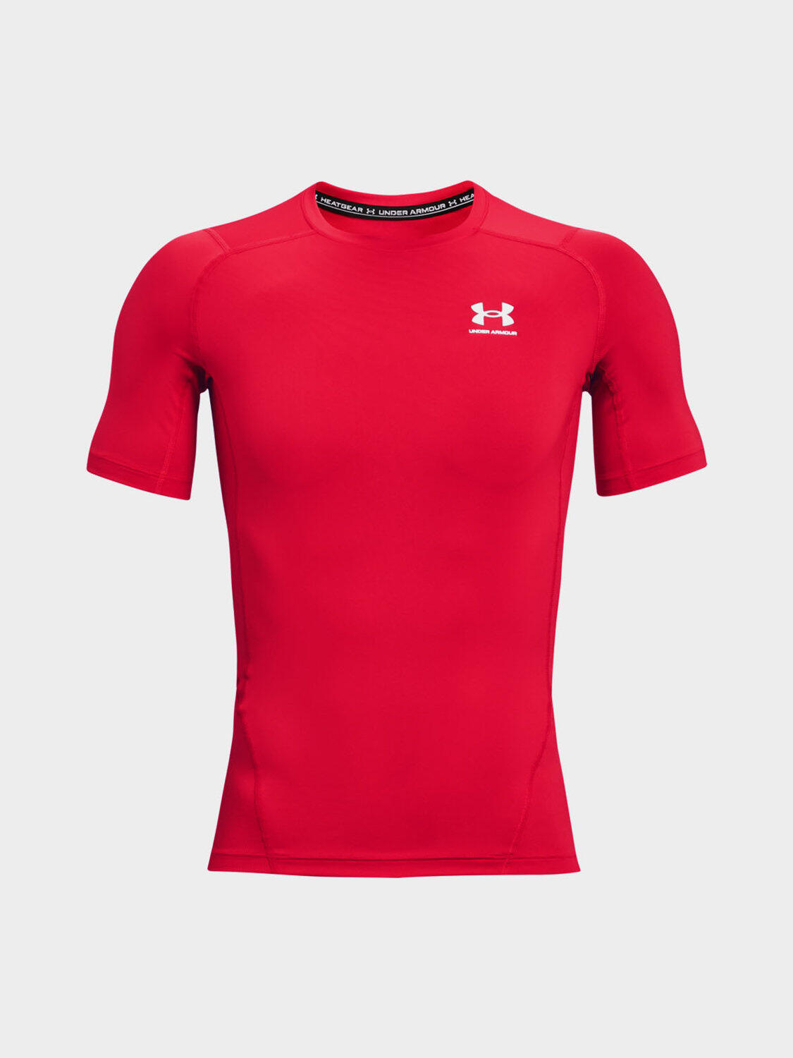 T-shirt Lycra Under Armour Rosso Heatgear® Per Uomo 5/7