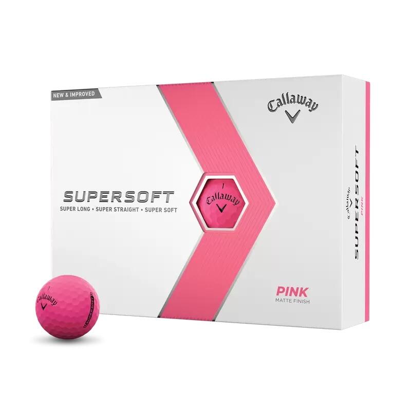 SUPERSOFT GOLF BALL (12PCS) - MATTE PINK