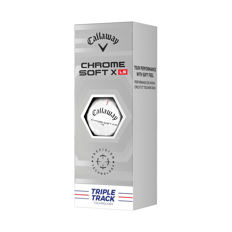 卡拉威 CHROME SOFT X LS TRIPLE TRACK 高爾夫球 (12粒) - 白色