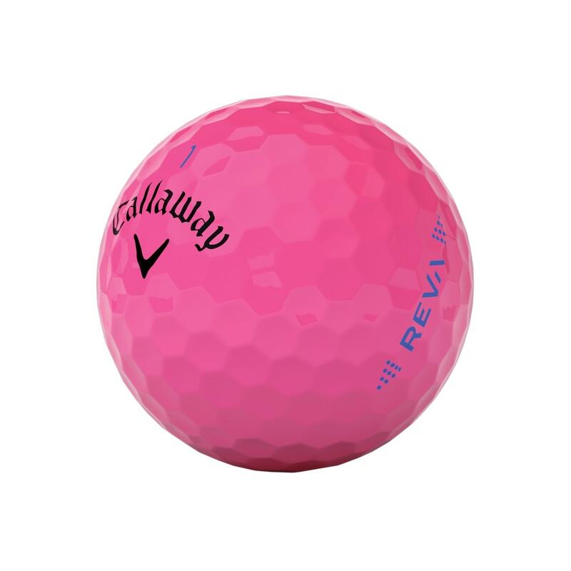 REVA 雙層高爾夫球 (12粒) - 粉紅色