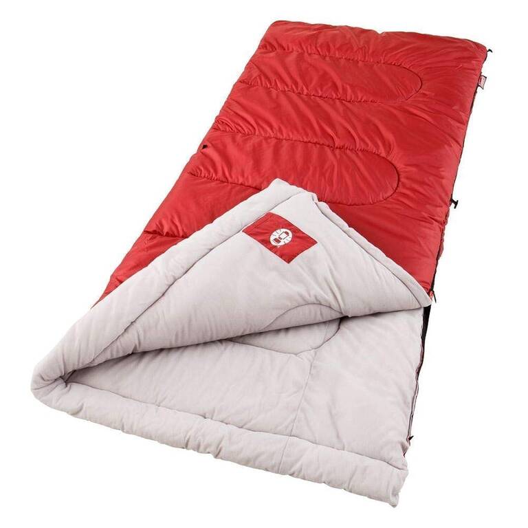 Palmetto 10°C Cool Weather Rectangular Sleeping Bag, 2.9Kg, Red
