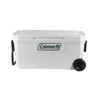 100QT Wheeled Xtreme Ice Cooler Box, Capacity - 94 Litres with Ice Retention Upto 5 Days, Marine White