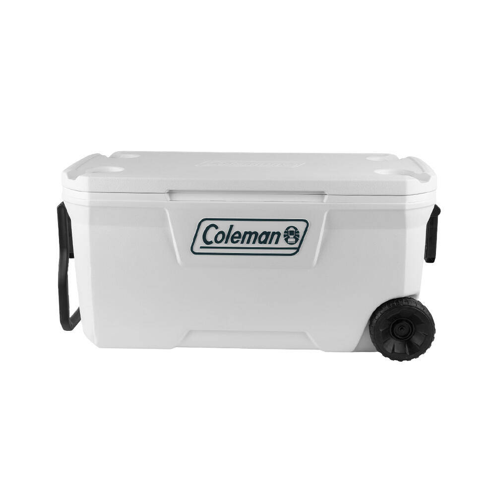 100QT Wheeled Xtreme Ice Cooler Box, Capacity - 94 Litres with Ice Retention Upto 5 Days, Marine White -  1