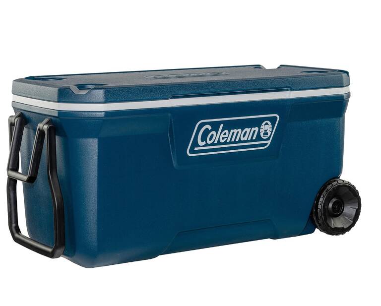 100QT  Wheeled  Ice Cooler Box, Capacity - 94 Litres with Ice Retention Up to 5 Days, Space Blue