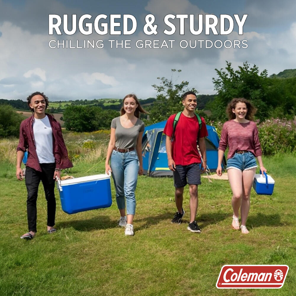 48QT Performance Ice Cooler Box, Capacity - 45.4 Litres with Ice Retention Upto 3 Days, Blue