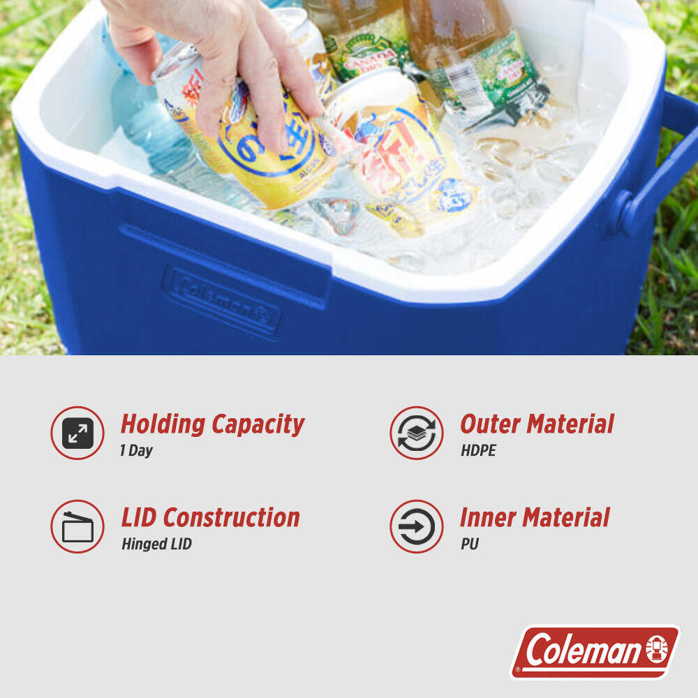 30QT Performance Excursion Ice Cooler Box, Capacity - 28.4 Litres with Ice Retention Upto 2 Days, Blue -  3