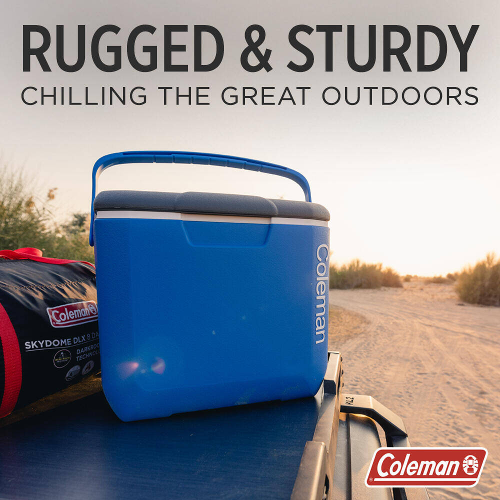 30QT Performance Excursion Ice Cooler Box, Capacity - 28.4 Litres with Ice Retention Upto 2 Days, Blue -  4