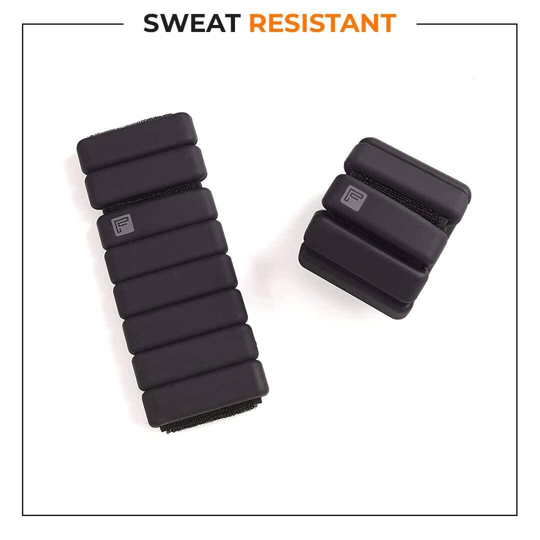 Flexnest The Flexbangle Adjustable Wrist & Ankle Weights Set, Free Size, (Pack of 2), 1 Pound Each -  2