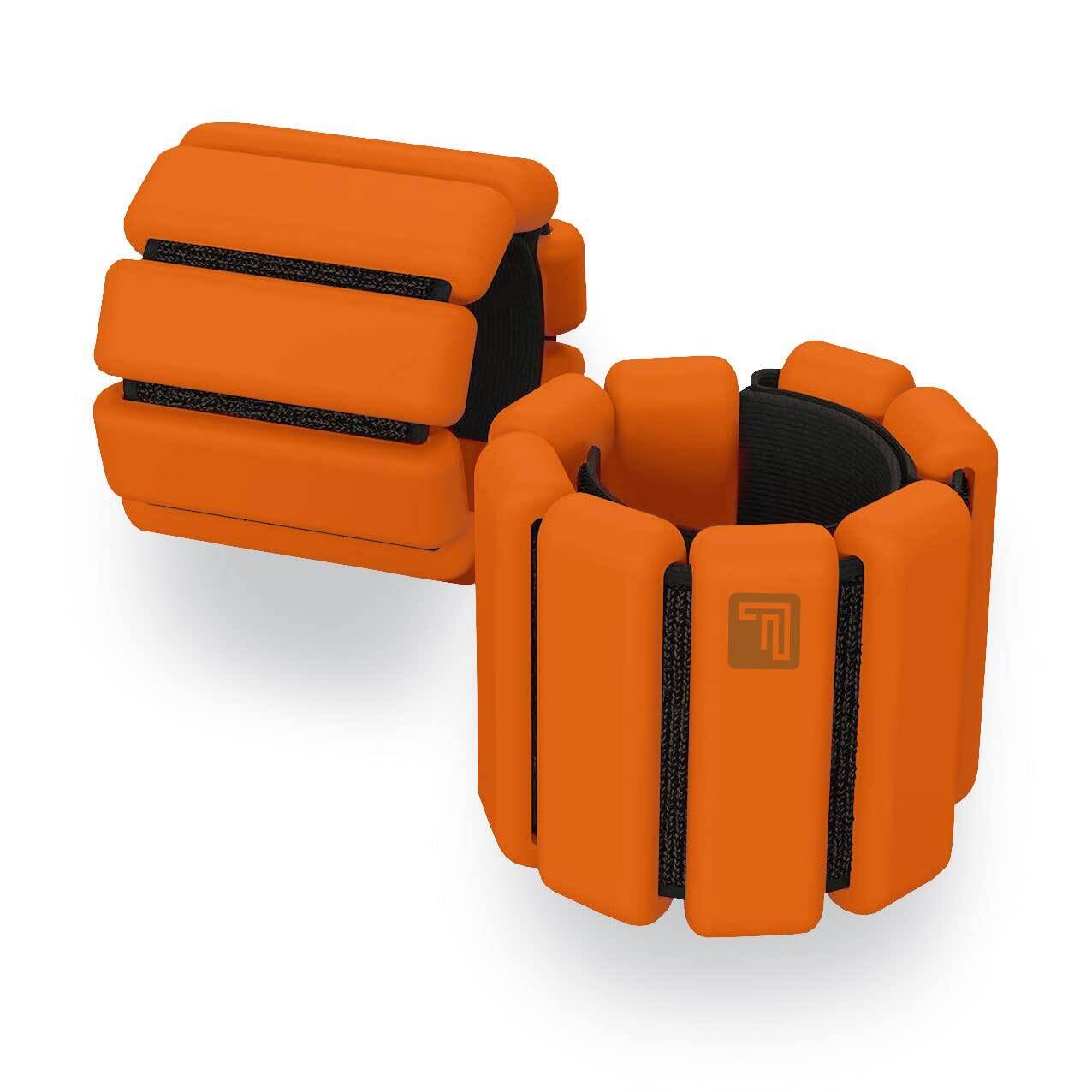 Flexnest The Flexbangle Adjustable Wrist & Ankle Weights Set, Free Size, (Pack of 2), 1 Pound Each