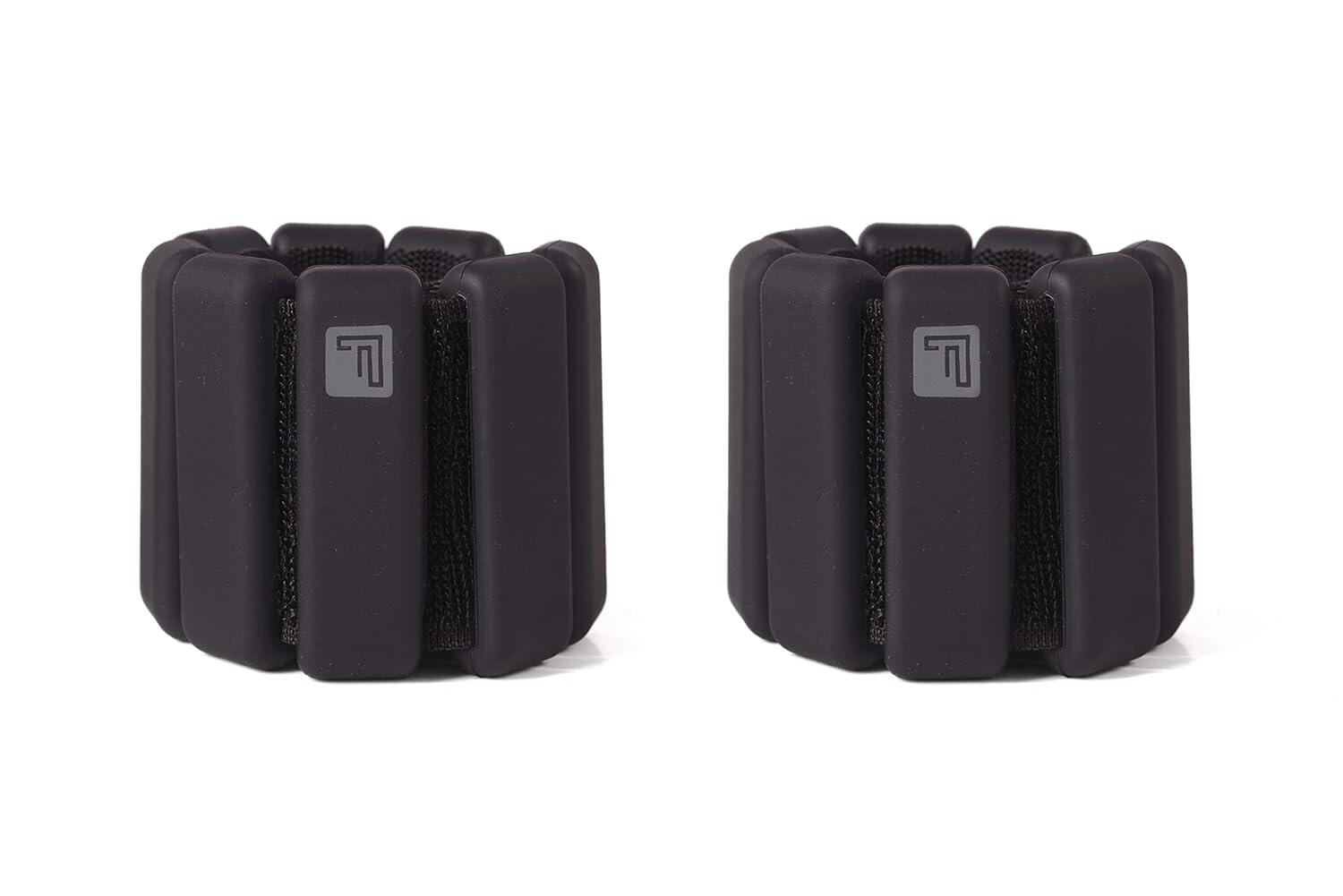 Flexnest The Flexbangle Adjustable Wrist & Ankle Weights Set, Free Size, (Pack of 2), 1 Pound Each