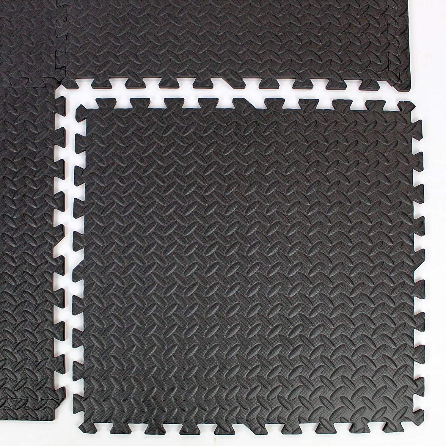 Flexnest Interlocking Cushion Pro 12mm Thick Eva Foam Gym Tiles Floor Mat