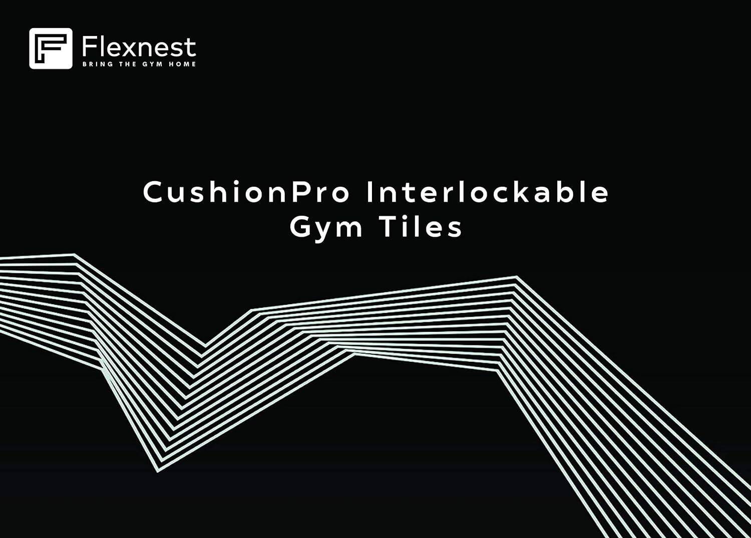 Flexnest Interlocking Cushion Pro 12mm Thick Eva Foam Gym Tiles Floor Mat -  5