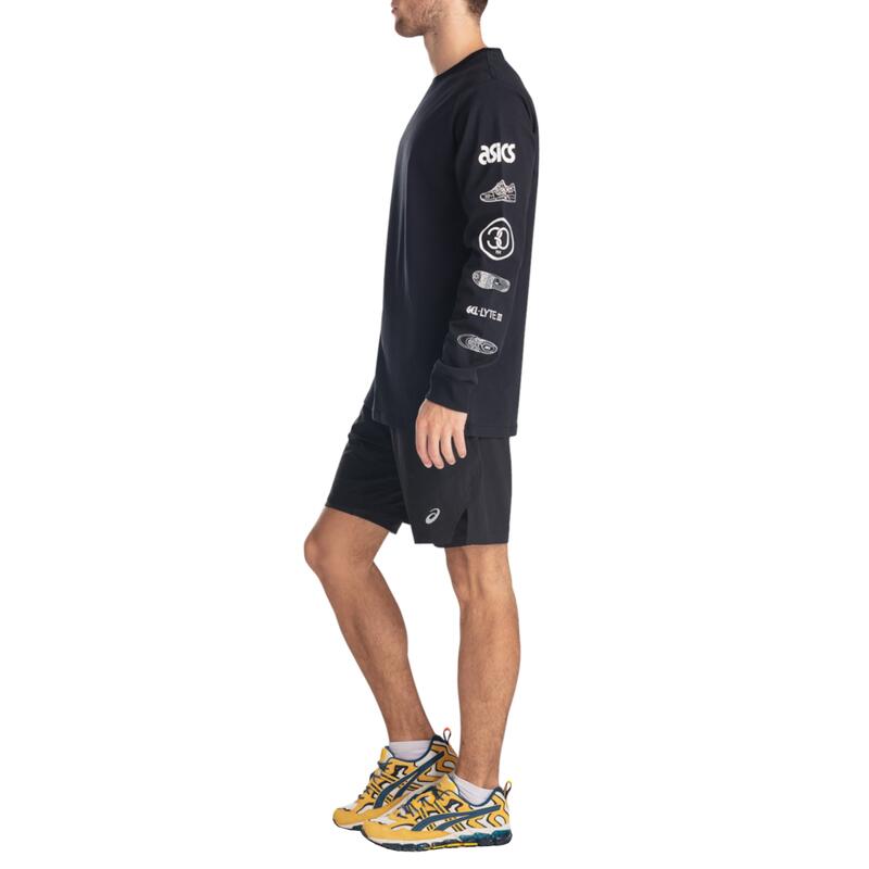 Férfi hosszú ujjú póló, ASICS Gel-Lyte III LS Tee, fekete