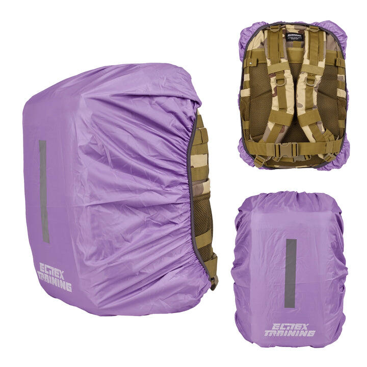 Elitex Training - Housse Imperméable Réfléchissante Sac À Dos Elitex 45l Lavande - Couvre-sac - Bleu - 45 L - Decathlon