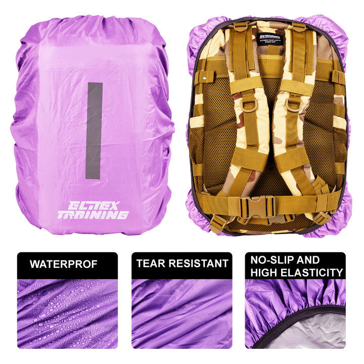 Funda protectora impermeable para Mochila 45L con banda reflectante 2/4