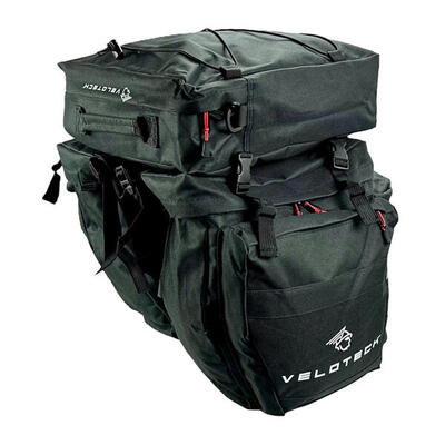 Borsa da bicicletta a tre scomparti Velotech