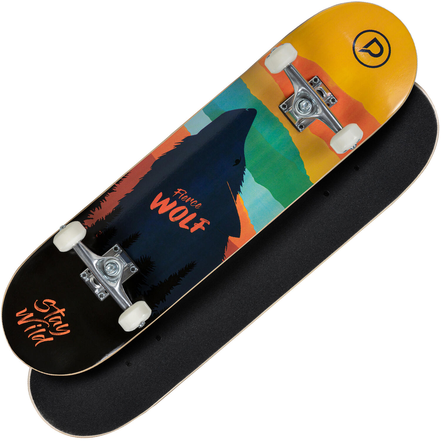 Skateboard Playlife Fierce Wolf 1/4