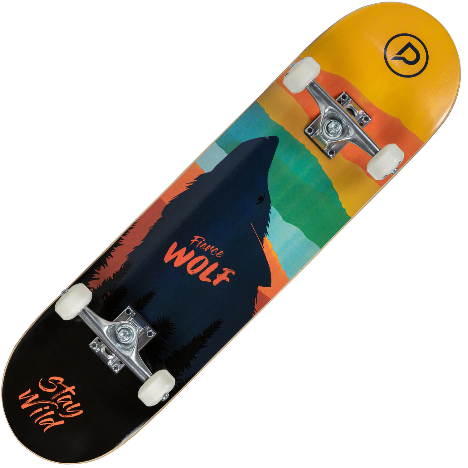 Skateboard Playlife Fierce Wolf 2/4