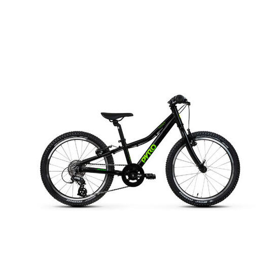 PYRO TWENTY small - Ultraleichtes 20-Zoll Kinderfahrrad in Grün für Ausflüge