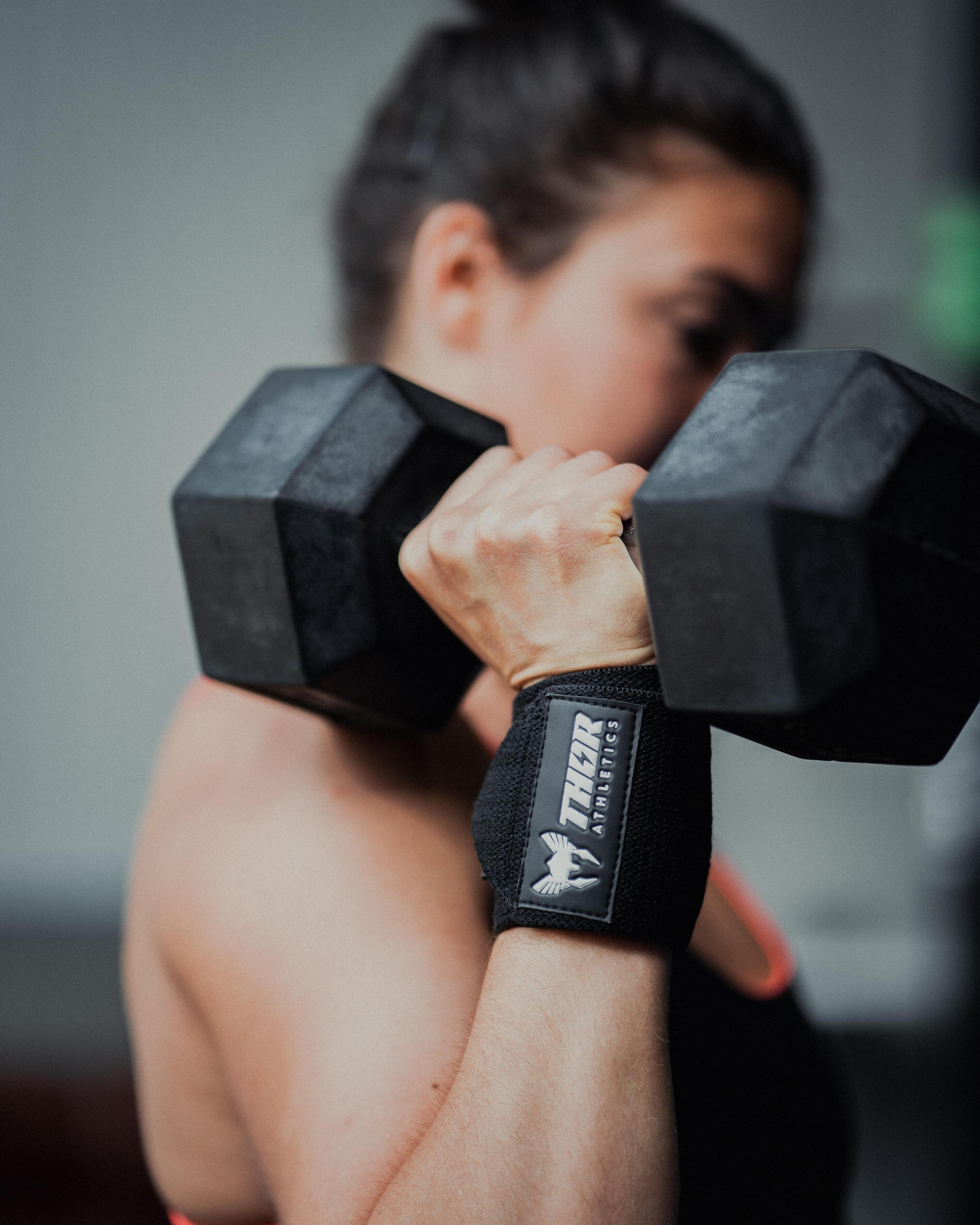 Polsiere Palestra - Allenamento di Forza - 60 cm - Nero - Extra Forte 5/6