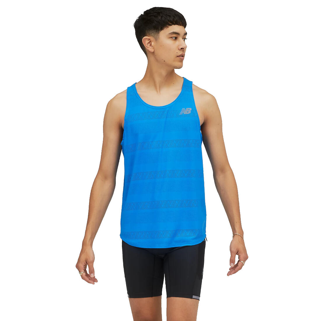 New Balance - T-shirt Pour Hommes New Balance Q Speed Jacquard Tank - T-shirt Sans Manche - Bleu - 48 Xl - Decathlon