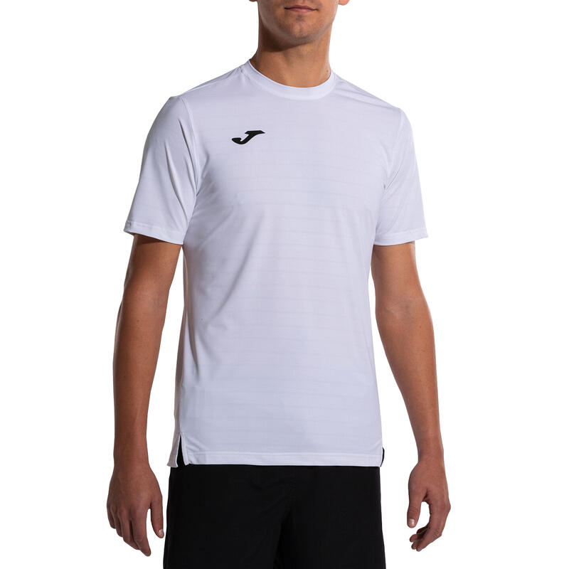 Camiseta Manga Corta Pádel Hombre Joma Torneo Blanco