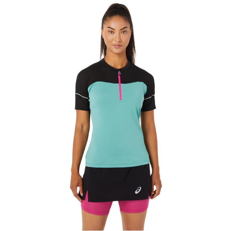 Női póló, ASICS Fujitrail Top Tee, kék