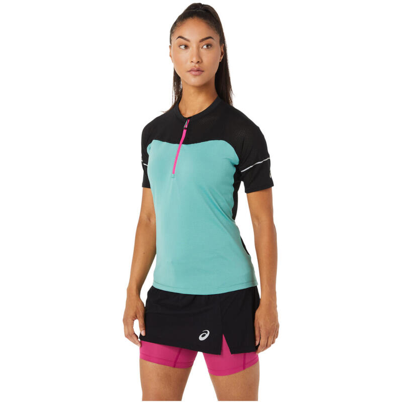 Női póló, ASICS Fujitrail Top Tee, kék