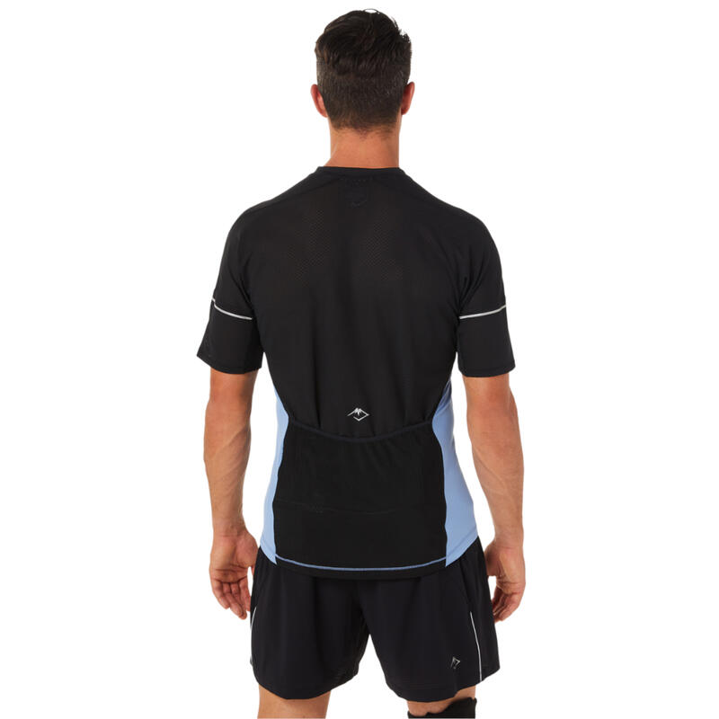 Férfi póló, ASICS Fujitrail Top Tee, kék