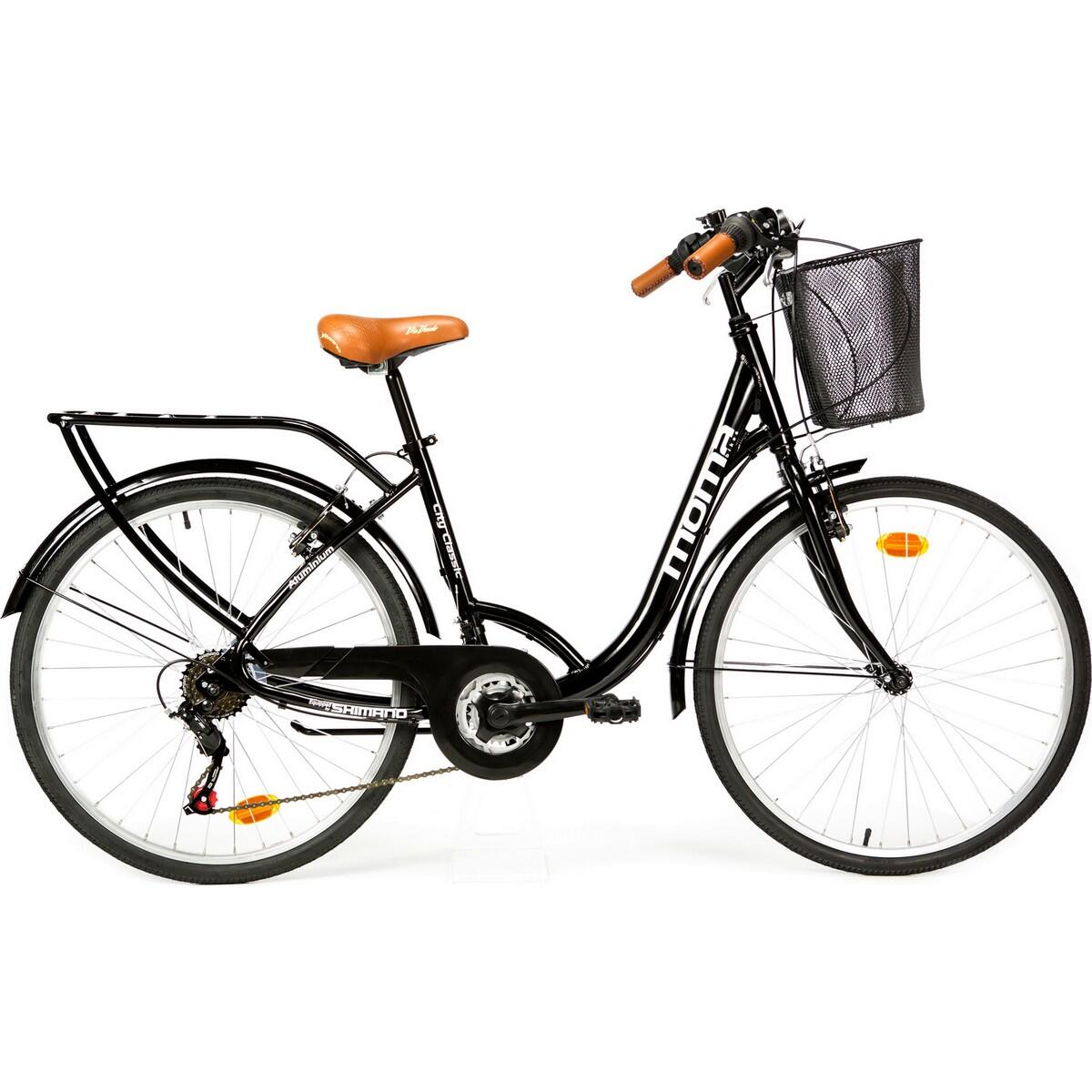 MOMA BIKES Stadtrad City Classic 26“ Aluminium SHIMANO 18 Gänge