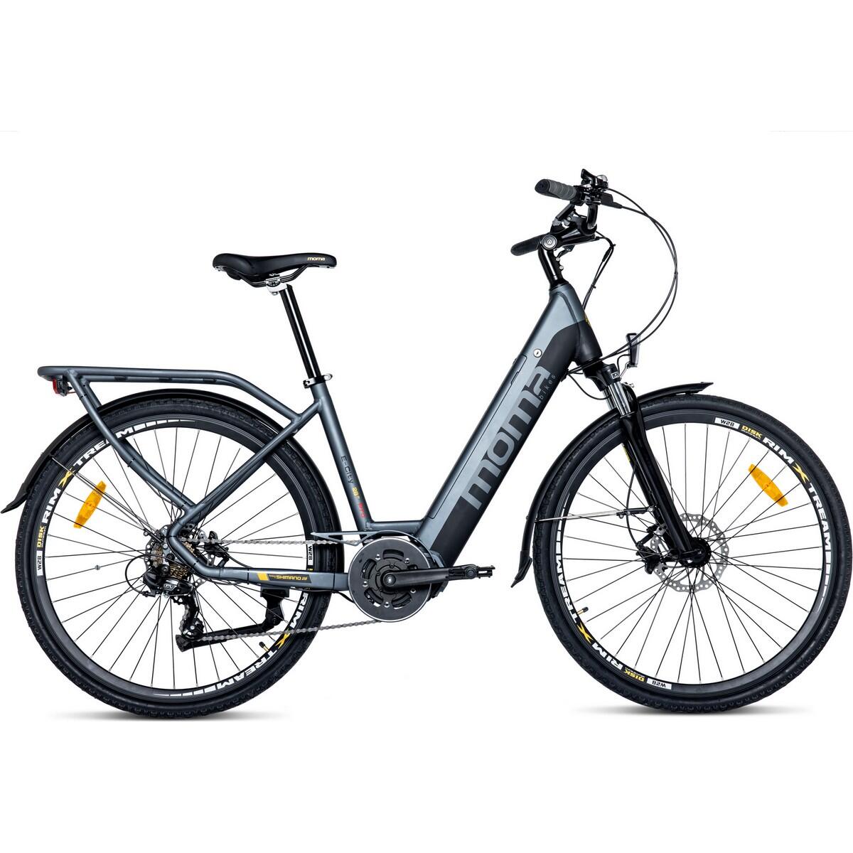 Rower elektryczny miejski o częściowo sztywnej ramie E28PRO 28" Silnik Centralny