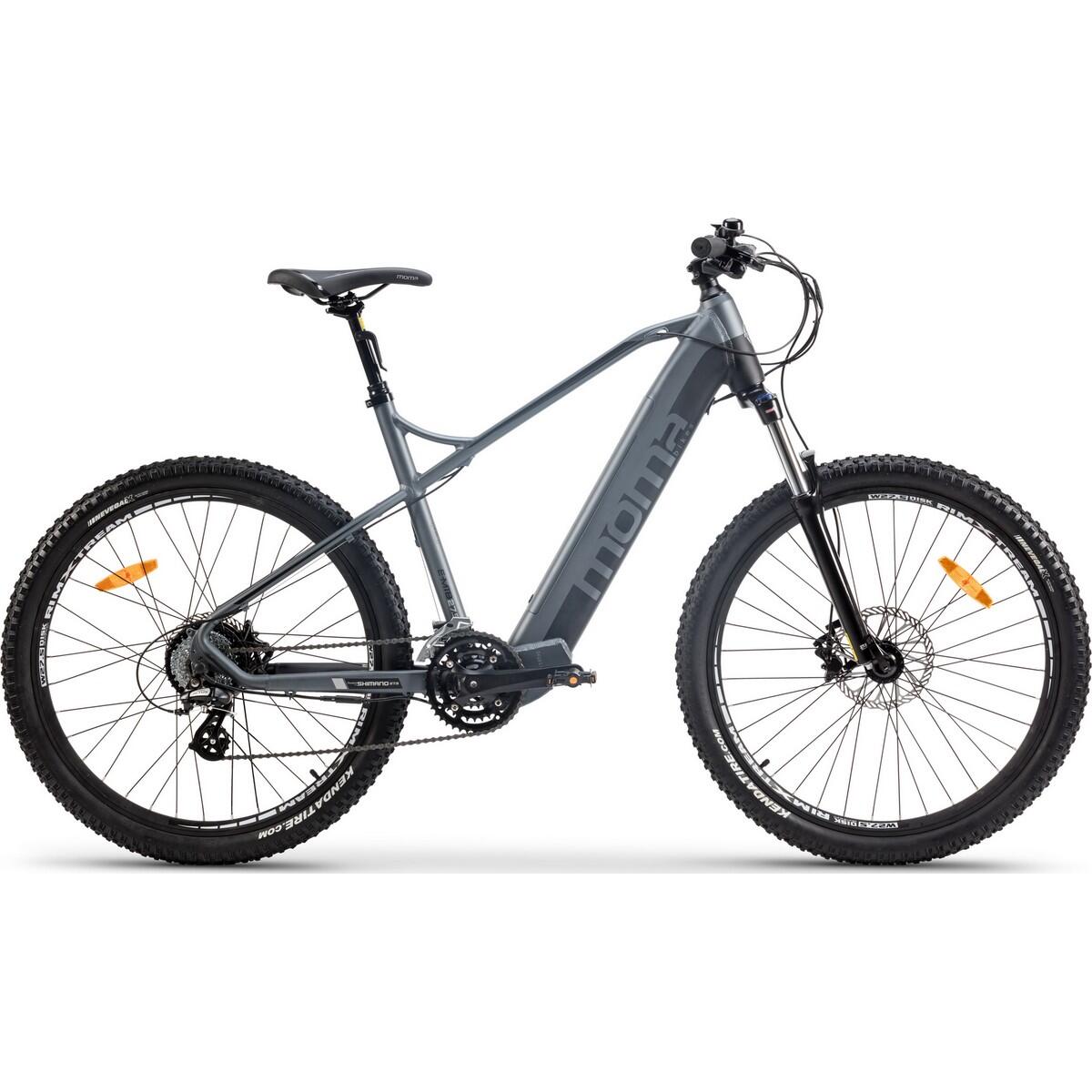 Moma Bikes - Reconditionné- Vtt Electrique Semi Rigide 27.5", Autonomie 120km - Excellent - Vélo Tout Terrain - Gris|marron - 44 L - Decathlon