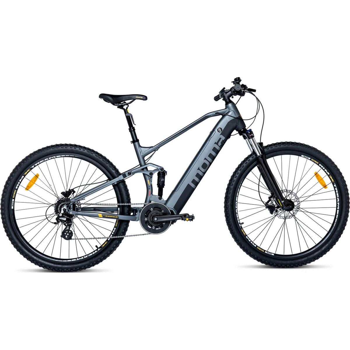Moma Bikes - Reconditionné - Vtt Electrique Full Susp 29" Pro - Moteur Central - Excellent - Vélo Tout Terrain - Gris|marron - 44 L - Decathlon